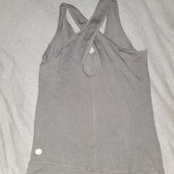 Gaiam Criss Cross Cinched Tank Top - XS - Black - Picture 4 of 4